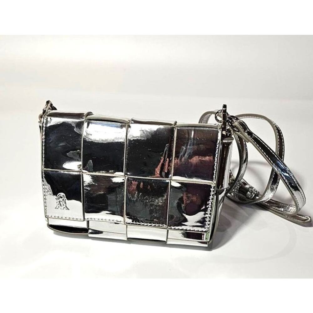 Steve Madden Marvell High Shine Silver Purse Bag